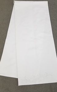 White satin shawl